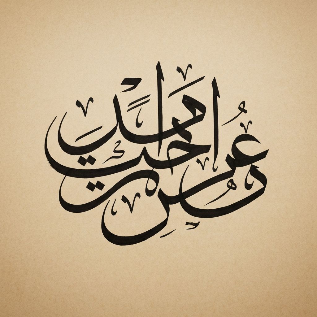 Calligraphy example artwork