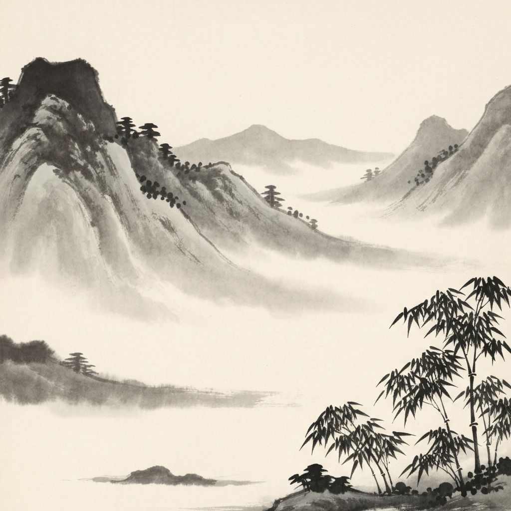 Ink Wash / Sumi-e example artwork